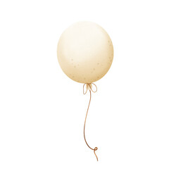 gold balloon Watercolor illustrations
