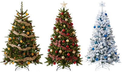 christmas tree with gifts and decorations