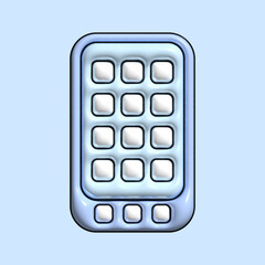 3Dのぷっくり携帯アイコン★