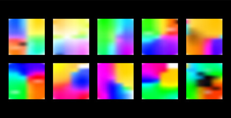 Abstract defocused background Set, A blurry image of a colorful object with a blurry background Set