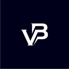 Letter VB Monogram Logo Design Vector Template