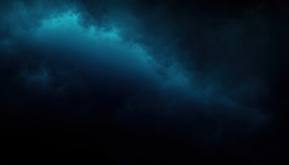 Fototapeta premium dark stormy clouds illuminated by eerie blue light creating a dramatic and mysterious atmosphere