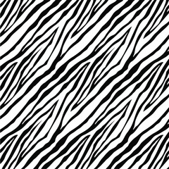 Dynamic Black and White Zebra Stripe Texture