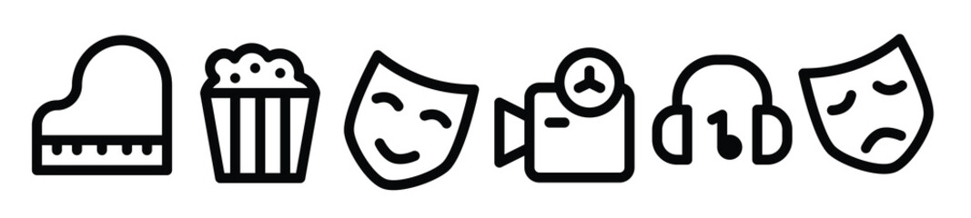  icon Entertainment Line