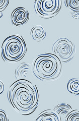 Seamless background with circles on water