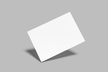 A4 landscape Flyer Blank Mockup