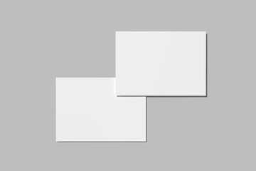 A4 landscape Flyer Blank Mockup