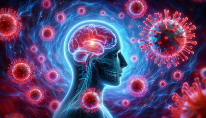 virus attack on human brain