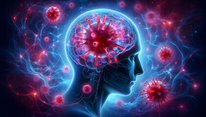 virus attack on human brain