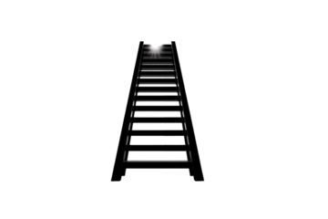 Ascend to new heights with this striking ladder, symbolizing progress and achievement