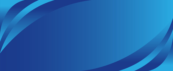 Abstract blue gradient background with swooping curvy shapes and dynamic lines