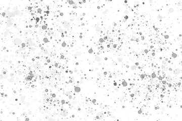 Abstract white dots dust particles overlay on transparent background