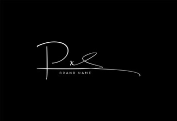 PX letter beauty cursive handwriting logo. vector logo| abstract logo| minimalist logo| brand identity| calligraphy design.