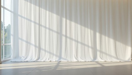 Fototapeta premium cloud white layers 59: soft shell, airy gauze overlay, lit by balanced indoor daylight, featuring textured seam shadows, composition: minimal footer strip with cloud wash
