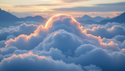 cloud white layers 81: faint pearl, featherproof matte surface, lit by cool twilight wash, featuring thin veils of mist, composition: circular focal cloud for badges, use: calm lifestyle blog headers