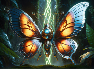 butterfly on the wall