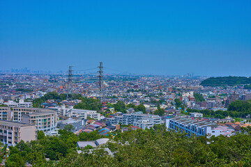 東京都稲城市向陽台の街並み(向陽台6,1,2丁目,大丸,都心方面など)