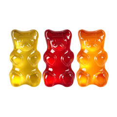 Three gummy bears PNG