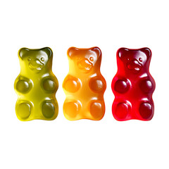 Three gummy bears PNG 