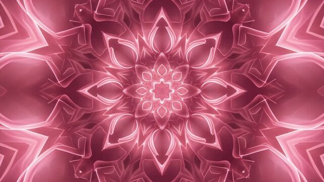 Artistic Mandala Pink floral geometric sacred pattern with soft romantic pastel mood harmony balance meditation yoga spiritual decorative illustration for modern wallpaper design