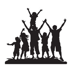 vector silhouettes of Celebrity  people