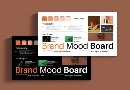 Brand Mood Board Design Layout