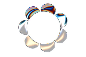 iridescent flower illustration