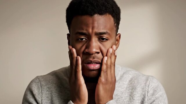 A Sequence Of Expressions: A Man's Journey Through Pain And Anguish Displayed