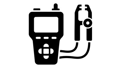 Digital smart power analyzer device with clamp meter, measuring electrical energy usage and power quality parameters.