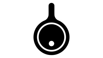 Modern smart jewelry pendant icon symbolizing technology and personal style, isolated on white, for digital use