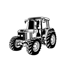 Tractor - Farm Tractor, farming vehicle - farming vehicle stencil