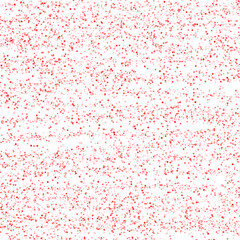 Abstract Red Speckled Pattern, Randomly Scattered Small Dots on White Background Texture