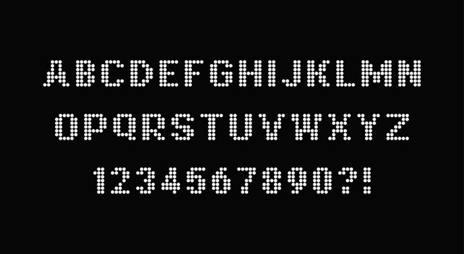 Pixel font vector design featuring blocky letters, retro 8-bit style, clean grid shapes, and modern minimal layout for games, UI, digital art, and creative projects.