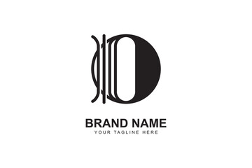 Modern abstract logo design icon. Letter O logo template