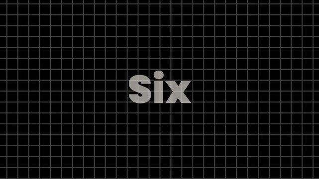 White number six with grip strip in black background.