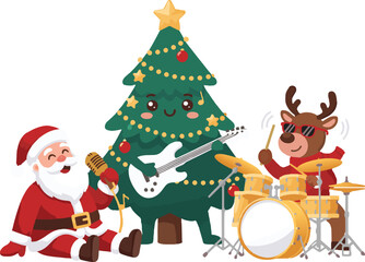Santa and Reindeer Christmas Musical Concert 