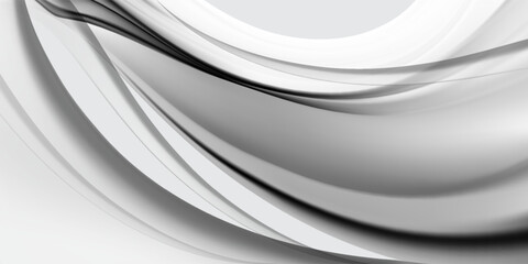 Luxury liquid silver texture with smooth flowing waves. Metallic gradient on wavy curve surface. Glossy reflective mercury or chrome material. Silver material