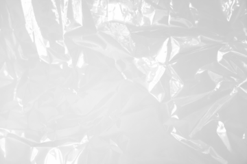 Transparent plastic wrap texture overlay effect. polyethylene wrapping stretch film background. Shrink crumpled plastic sleeve surface. Vector illustration