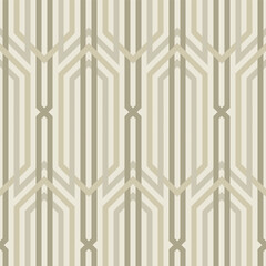 GREY VECTOR SEAMLESS BACKGROUND WITH MULTICOLORED ART DECO PATTERN