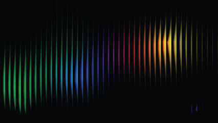 Colorful vertical light lines spectrum abstract background design