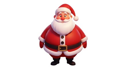 Obraz premium Jolly Santa Claus Character Illustration for Christmas and Holiday Celebrations.