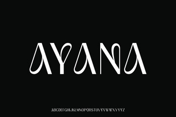 Fototapeta premium Display alphabet font vector design suitable for headline, poster, logo, magazine and many more