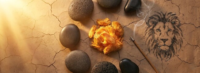 Facebook Cover Photo Flatlay of Lion King Inner Fire