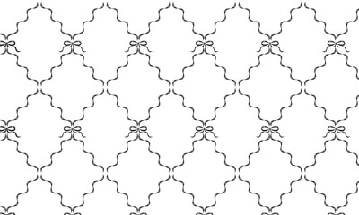リボンテープ柄のパターン背景壁紙★シームレス透過素材