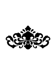 black and white pattern with floral ornament