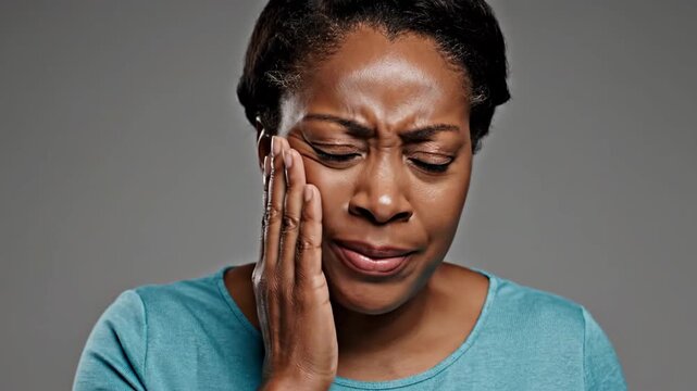 Woman Experiencing Pain: A Visual Journey of Discomfort and Distress