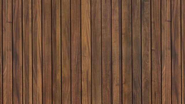Wooden planks arranged vertically, creating a textured wall surface.