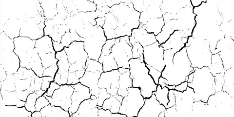 Ground cracks, breaks on land surface from earthquake isolated on transparent background. Vector realistic set of fissure in ground, crevices from disaster or drought, black fractures top view