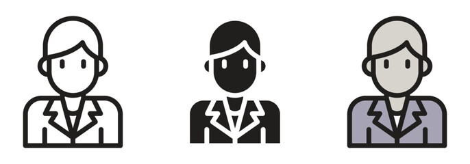 Professional businesswoman avatars in diverse styles for your next project - clean, modern, and versatile options to represent your brand effectively