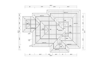 Lightweight Wood Trusses Plan To 1 Story House